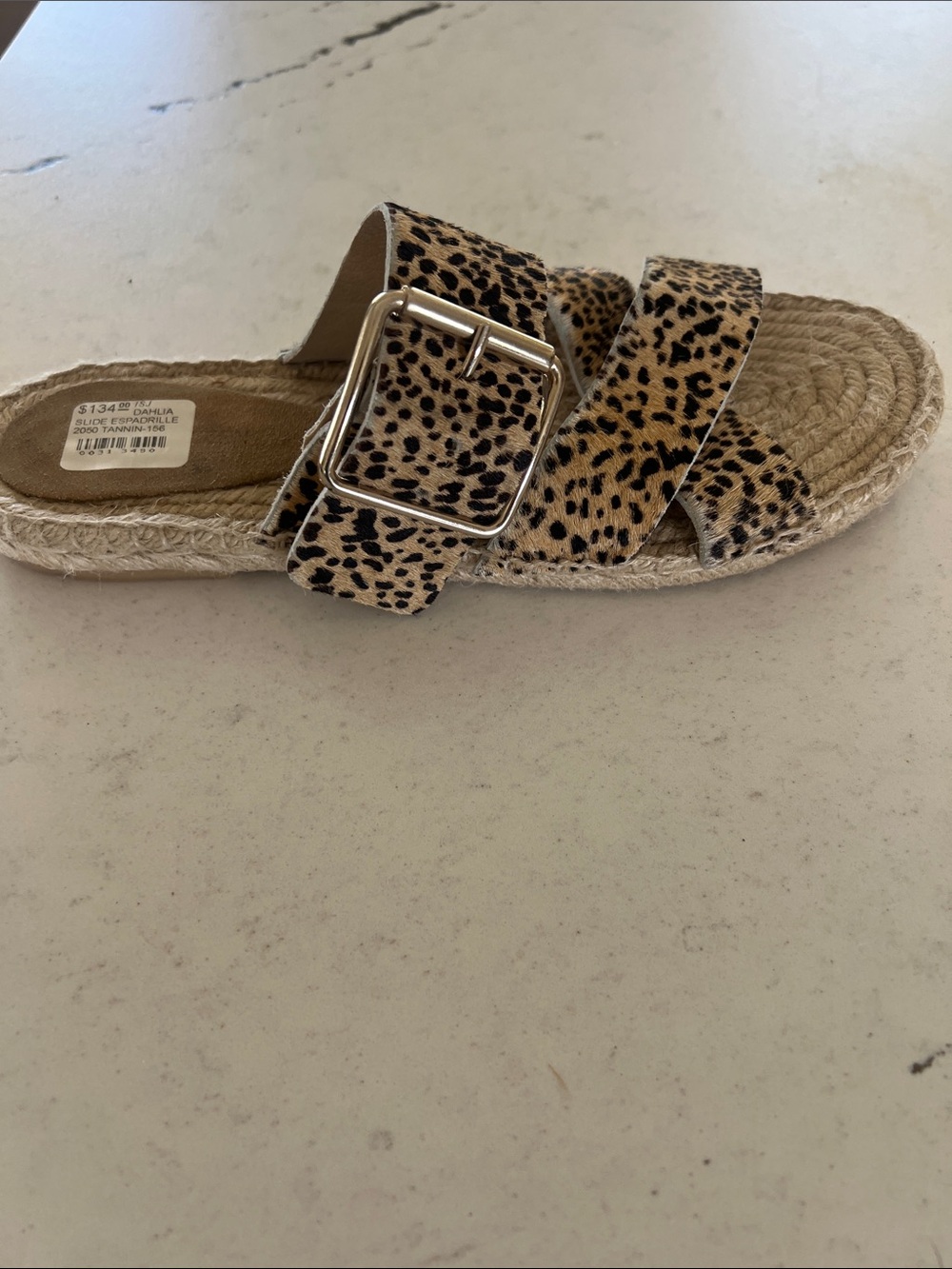 NWT ILSE Jacobsen size 39z  Espadrille Slide Sandal with Buckle. Gorgeous.